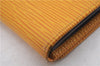 Auth Louis Vuitton Epi Porte Monnaie Billets Tresor Wallet M63509 Yellow 7250D