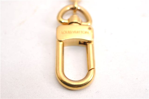 Authentic Louis Vuitton Charm Key Chain Anokre Gold M62694 LV 7250E