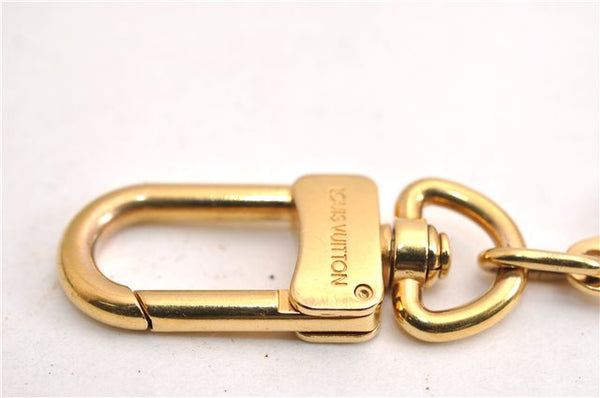 Authentic Louis Vuitton Charm Key Chain Anokre Gold M62694 LV 7250E