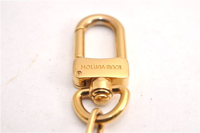 Authentic Louis Vuitton Charm Key Chain Anokre Gold M62694 LV 7250E