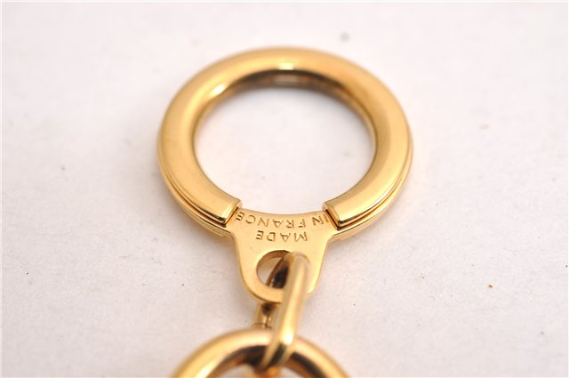 Authentic Louis Vuitton Charm Key Chain Anokre Gold M62694 LV 7250E