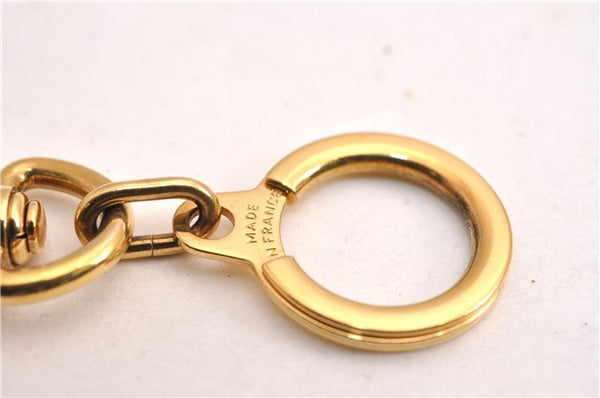 Authentic Louis Vuitton Charm Key Chain Anokre Gold M62694 LV 7250E