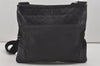 Authentic GUCCI Guccissima Shoulder Bag GG Leather Nylon 161822 Black 7250I