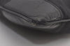 Authentic GUCCI Guccissima Shoulder Bag GG Leather Nylon 161822 Black 7250I
