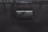 Authentic GUCCI Guccissima Shoulder Bag GG Leather Nylon 161822 Black 7250I