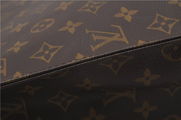 Authentic Louis Vuitton Monogram Sac Plat Hand Tote Bag M51140 LV 7252F