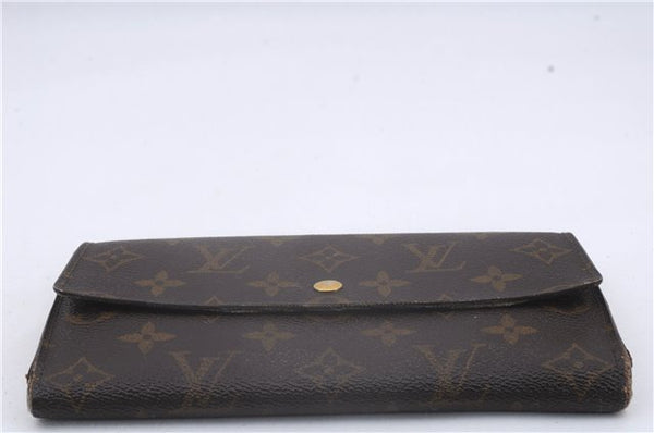 Authentic Louis Vuitton Monogram Long Bifold Wallet Purse 3Set LV 7253D