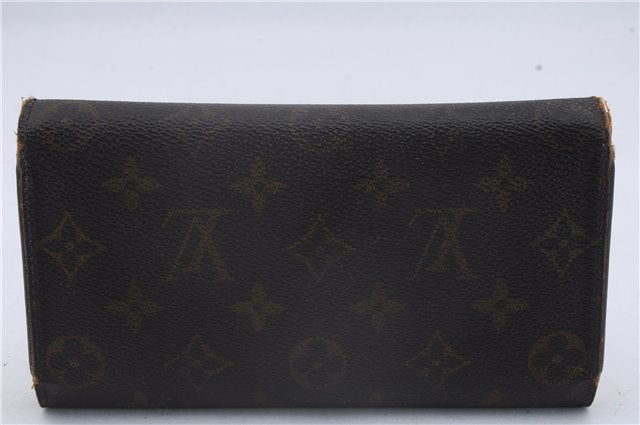 Authentic Louis Vuitton Monogram Long Bifold Wallet Purse 3Set LV 7253D