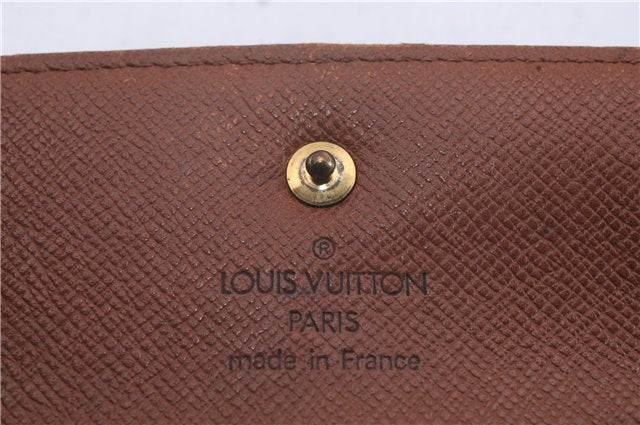 Authentic Louis Vuitton Monogram Long Bifold Wallet Purse 3Set LV 7253D