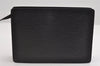 Authentic Louis Vuitton Epi Pochette Homme Clutch Hand Bag Black M52522 LV 7253I