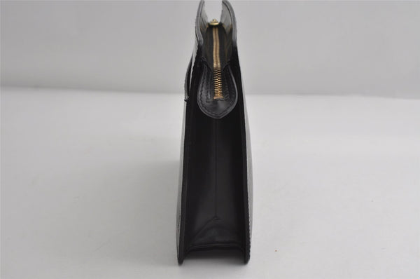 Authentic Louis Vuitton Epi Pochette Homme Clutch Hand Bag Black M52522 LV 7253I