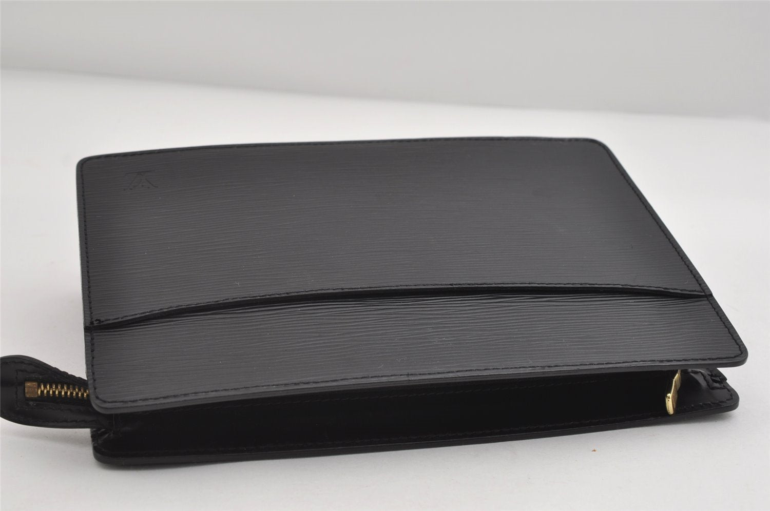 Authentic Louis Vuitton Epi Pochette Homme Clutch Hand Bag Black M52522 LV 7253I