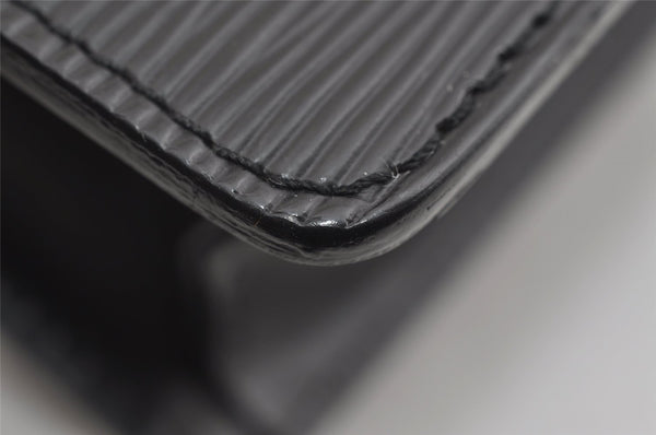 Authentic Louis Vuitton Epi Pochette Homme Clutch Hand Bag Black M52522 LV 7253I