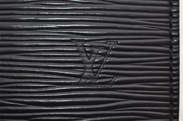 Authentic Louis Vuitton Epi Pochette Homme Clutch Hand Bag Black M52522 LV 7253I