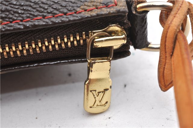 Auth Louis Vuitton Monogram Cherry Pochette Accessoires M95008 Hand Pouch 7255F