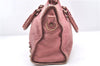 Authentic BALENCIAGA Giant City 2Way Hand Bag Leather 281770 Pink 7256E