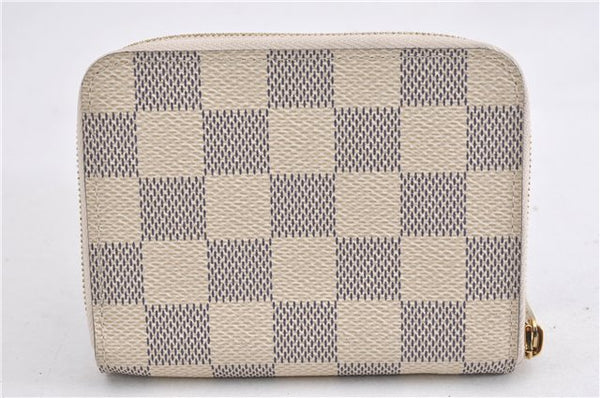 Auth Louis Vuitton Damier Azur Zippy Coin Purse Wallet Bird N60138 Box 7259F