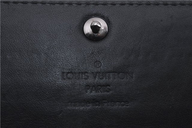 Authentic Louis Vuitton Vernis Portefeuille Sarah Wallet Black M90080 LV 7260D