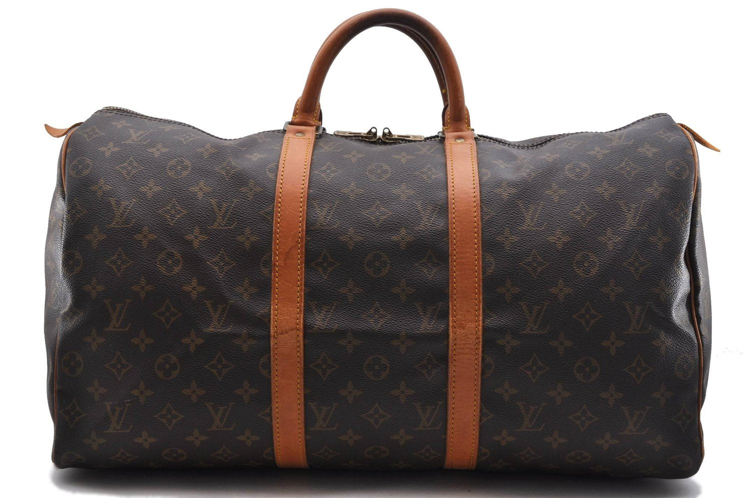 Authentic LOUIS VUITTON Monogram Keepall 50 Boston Bag M41426 LV 7261C