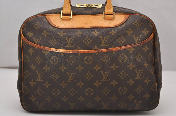 Authentic Louis Vuitton Monogram Deauville Hand Bag M47270 LV 7261I