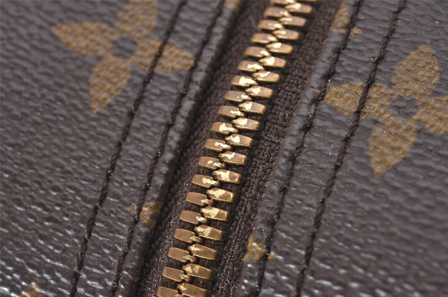 Authentic Louis Vuitton Monogram Deauville Hand Bag M47270 LV 7261I