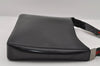 Authentic GUCCI Web Sherry Line Shoulder Cross Body Bag Enamel Black 7262I