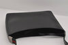 Authentic GUCCI Web Sherry Line Shoulder Cross Body Bag Enamel Black 7262I
