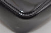 Authentic GUCCI Web Sherry Line Shoulder Cross Body Bag Enamel Black 7262I