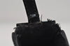 Authentic GUCCI Web Sherry Line Shoulder Cross Body Bag Enamel Black 7262I