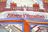 Authentic HERMES Carre 90 Scarf "Flanerie a Versailles" Silk Orange 7263E