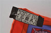 Authentic HERMES Carre 90 Scarf "Flanerie a Versailles" Silk Orange 7263E