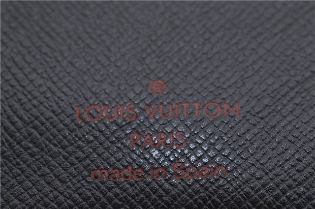 Auth Louis Vuitton Epi Epi Porte Cartes Credit Yen Wallet Blue Black 3Set 7264D