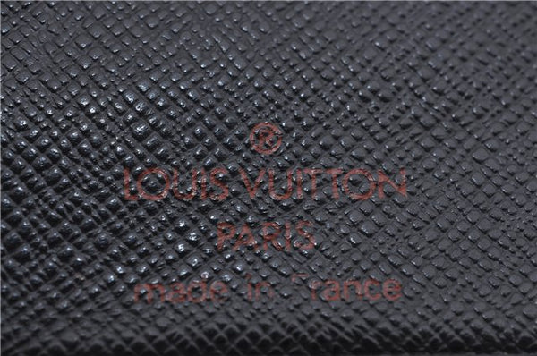 Auth Louis Vuitton Epi Epi Porte Cartes Credit Yen Wallet Blue Black 3Set 7264D