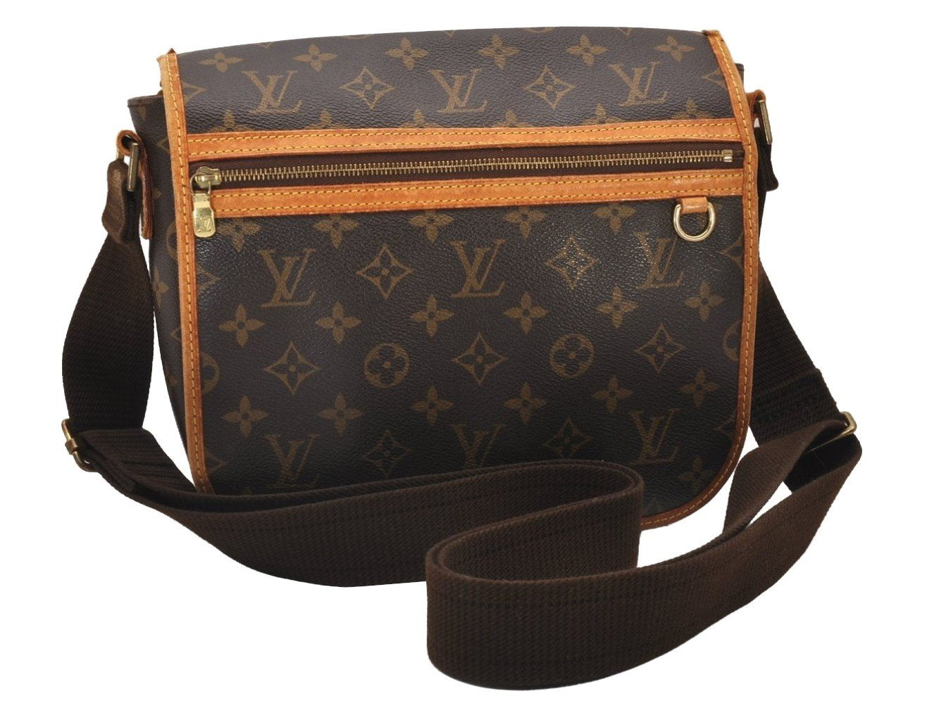 Auth Louis Vuitton Monogram Messenger Bosphore PM Shoulder Bag M40106 LV 7264I