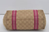 Authentic GUCCI Sherry Line Tote Bag GG Canvas Leather 137396 Beige 7265I