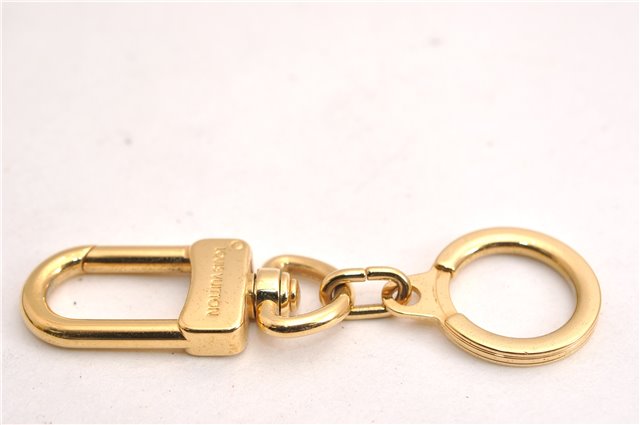 Authentic Louis Vuitton Charm Key Chain Anokre Gold M62694 LV 7266E