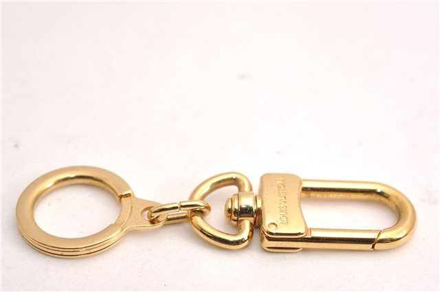 Authentic Louis Vuitton Charm Key Chain Anokre Gold M62694 LV 7266E