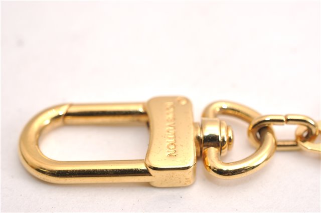 Authentic Louis Vuitton Charm Key Chain Anokre Gold M62694 LV 7266E