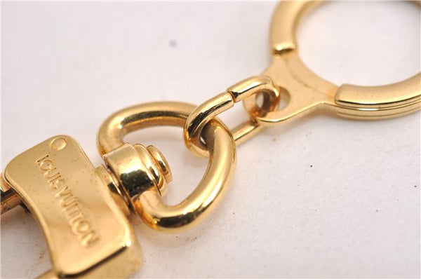 Authentic Louis Vuitton Charm Key Chain Anokre Gold M62694 LV 7266E