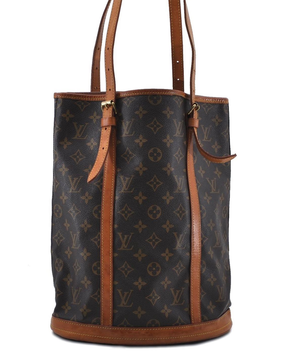 Authentic LOUIS VUITTON Monogram Bucket GM Shoulder Bag M42236 LV 7267C
