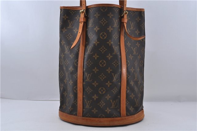 Authentic LOUIS VUITTON Monogram Bucket GM Shoulder Bag M42236 LV 7267C