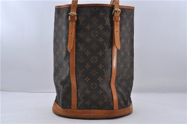 Authentic LOUIS VUITTON Monogram Bucket GM Shoulder Bag M42236 LV 7267C
