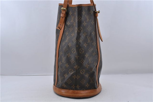 Authentic LOUIS VUITTON Monogram Bucket GM Shoulder Bag M42236 LV 7267C