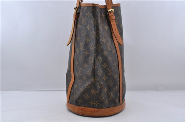 Authentic LOUIS VUITTON Monogram Bucket GM Shoulder Bag M42236 LV 7267C