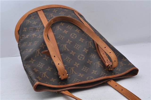 Authentic LOUIS VUITTON Monogram Bucket GM Shoulder Bag M42236 LV 7267C