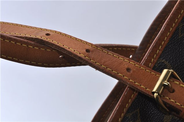 Authentic LOUIS VUITTON Monogram Bucket GM Shoulder Bag M42236 LV 7267C