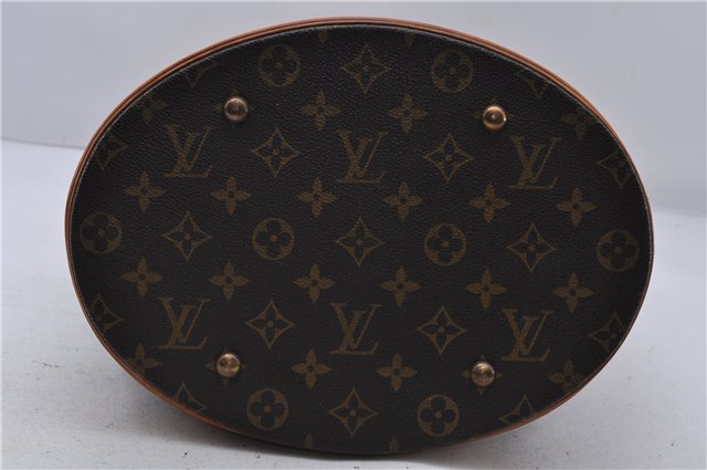 Authentic LOUIS VUITTON Monogram Bucket GM Shoulder Bag M42236 LV 7267C