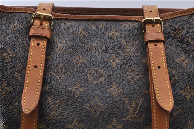 Authentic LOUIS VUITTON Monogram Bucket GM Shoulder Bag M42236 LV 7267C