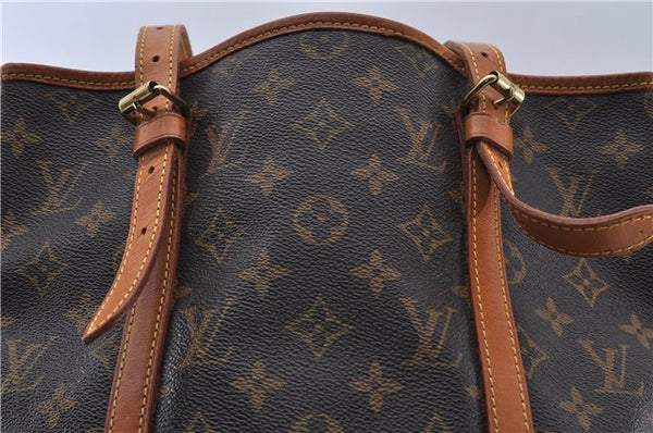 Authentic LOUIS VUITTON Monogram Bucket GM Shoulder Bag M42236 LV 7267C