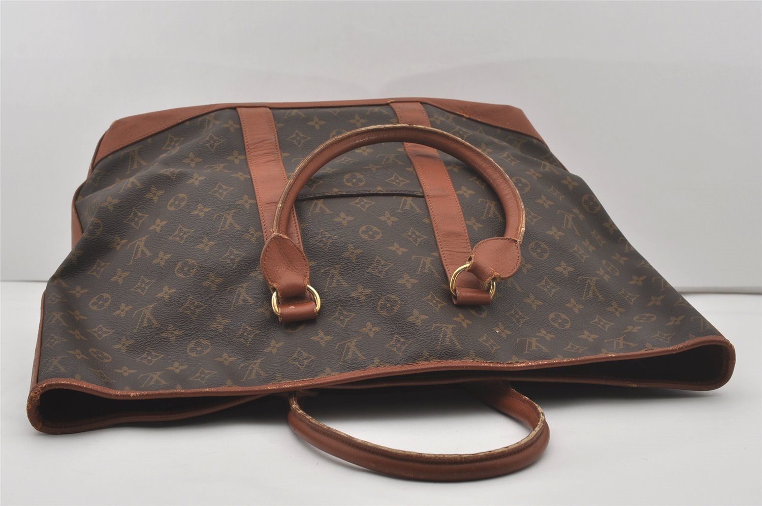 Auth Louis Vuitton Monogram Sac Weekend GM Vintage Tote Hand Bag M42420 LV 7267I
